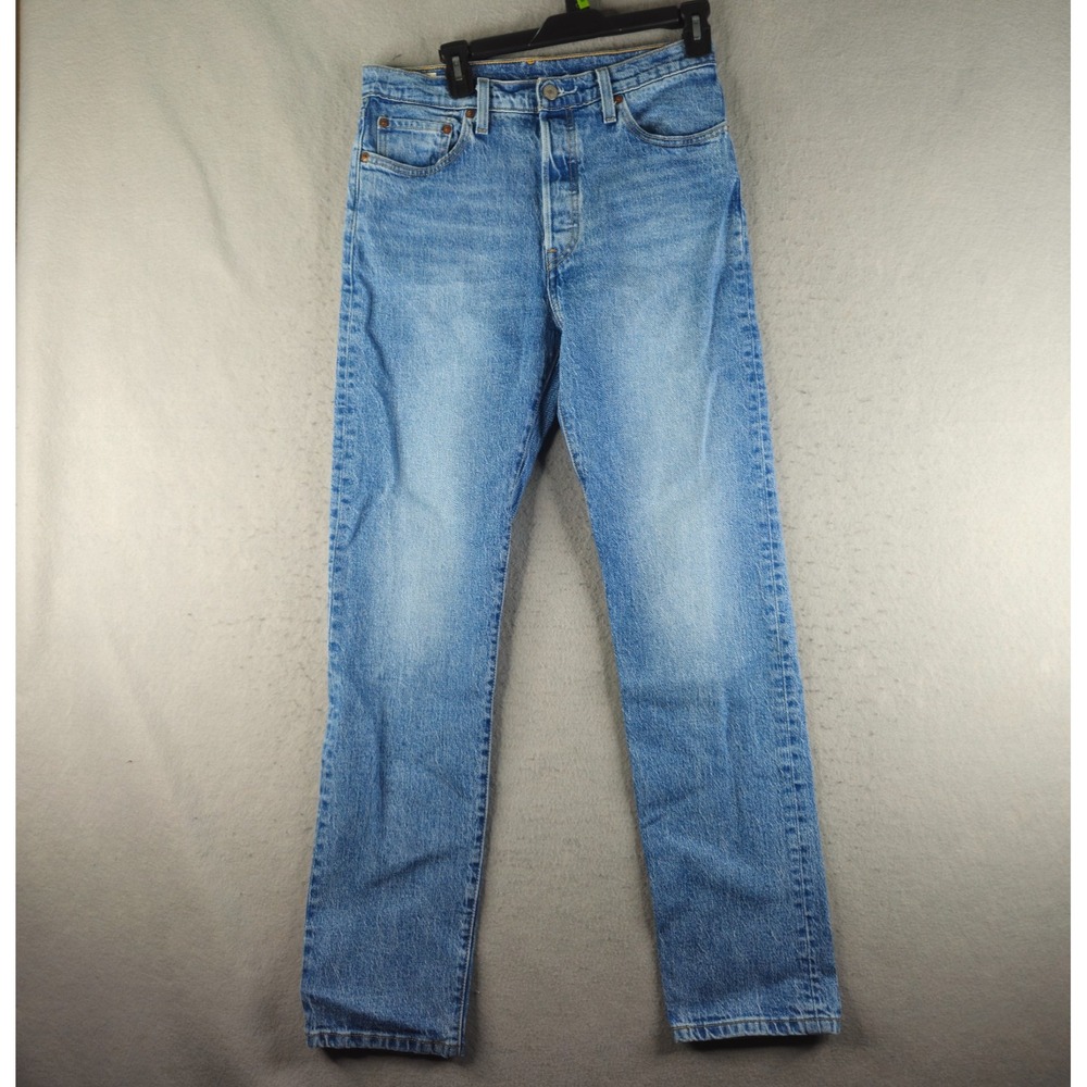 Levis 501 Big E Jeans Mens 31x31 Tag 29x32 Blue Light Denim Button Fly Premium